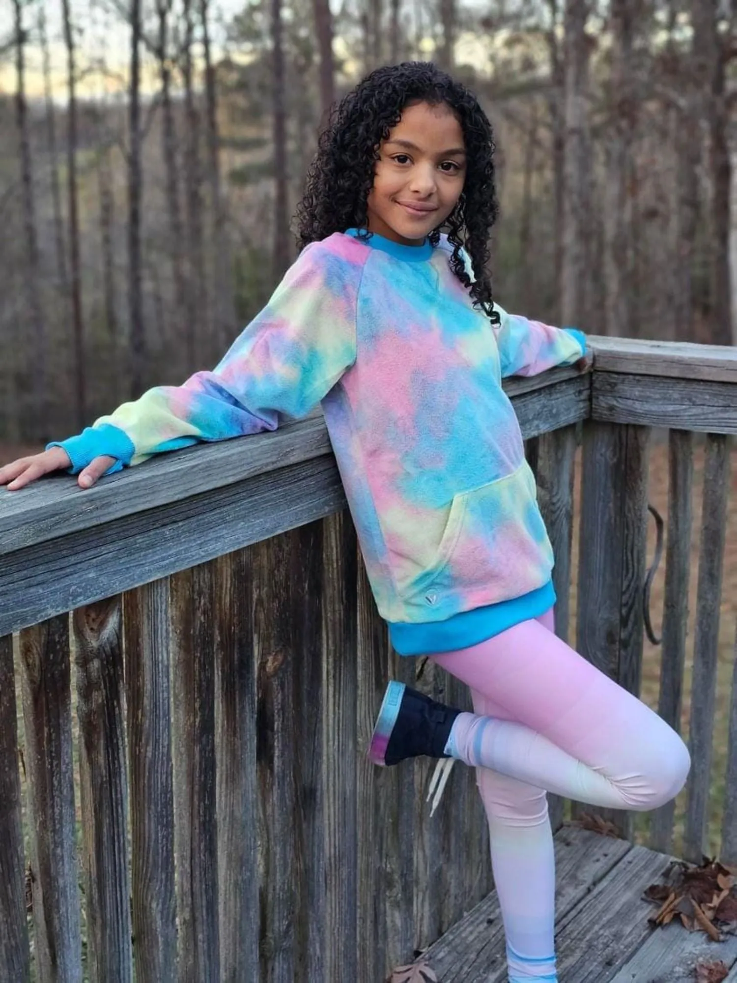 Minky Crewneck Sweatshirt - Tie Dye