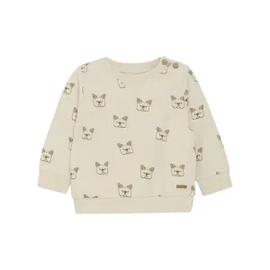 Minymo Sandshell Bulldog Print Sweatshirt