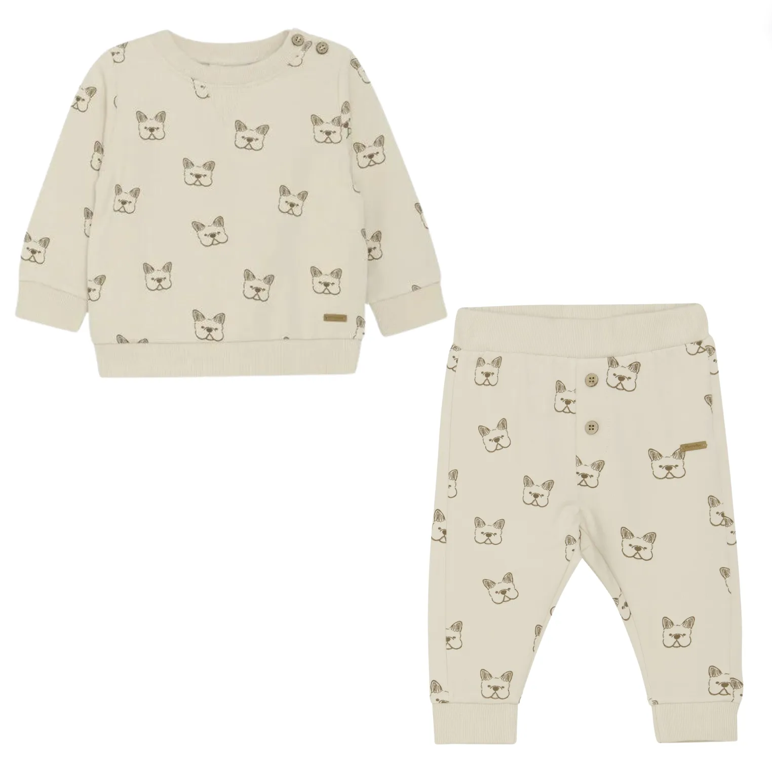 Minymo Sandshell Bulldog Print Sweatshirt