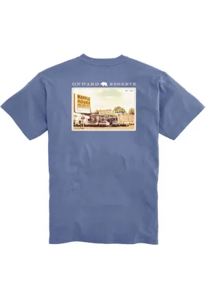 Onward Reserve Waffle House Post Card Tee | Washed Blue