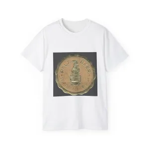 Pelz Beer, Leipzig, Brühl 41 (Reklamemarke) White T-Shirt Gildan 2000 Cotton Unisex