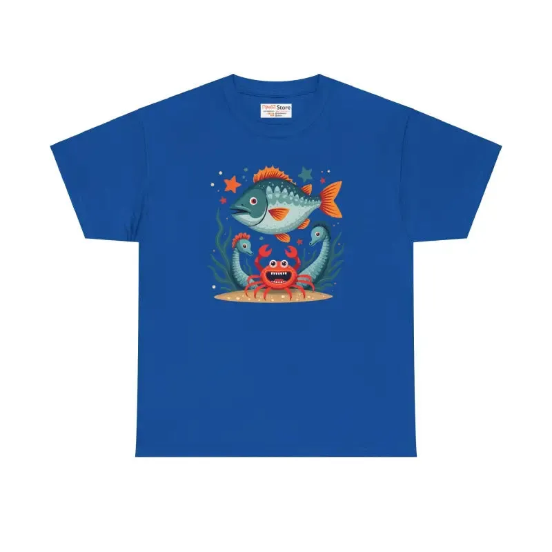 Rad Fish Crab Heavy Cotton Tee