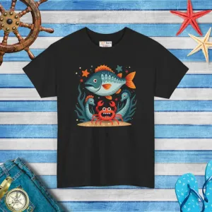 Rad Fish Crab Heavy Cotton Tee