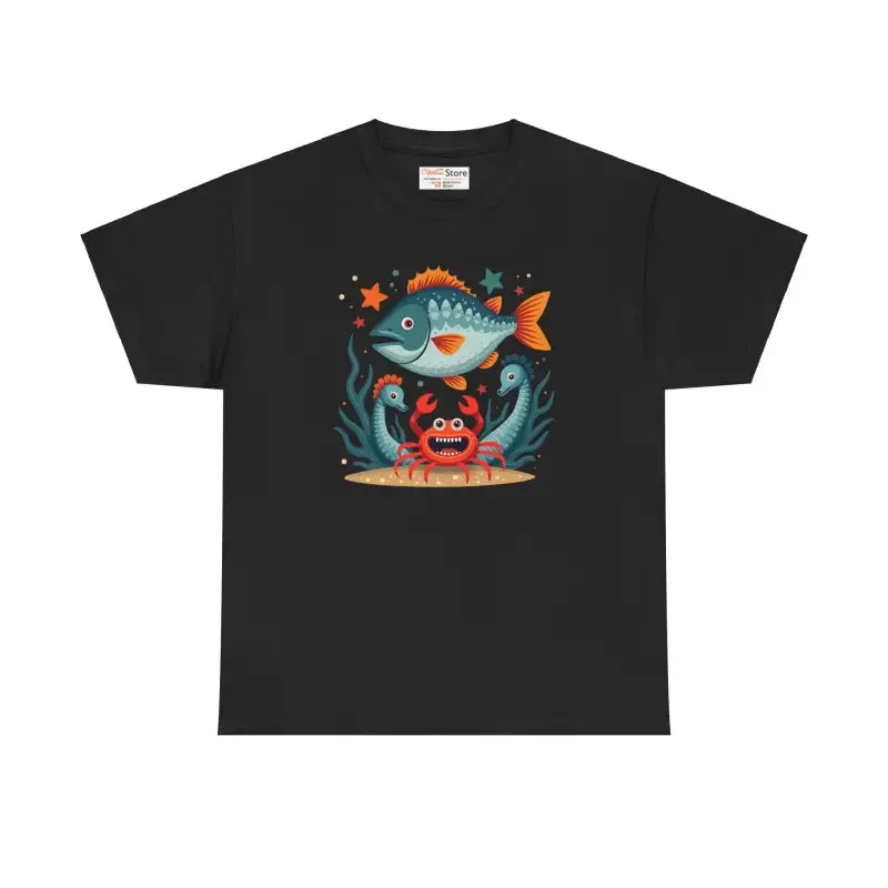 Rad Fish Crab Heavy Cotton Tee