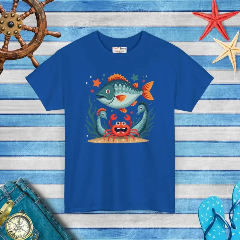 Rad Fish Crab Heavy Cotton Tee