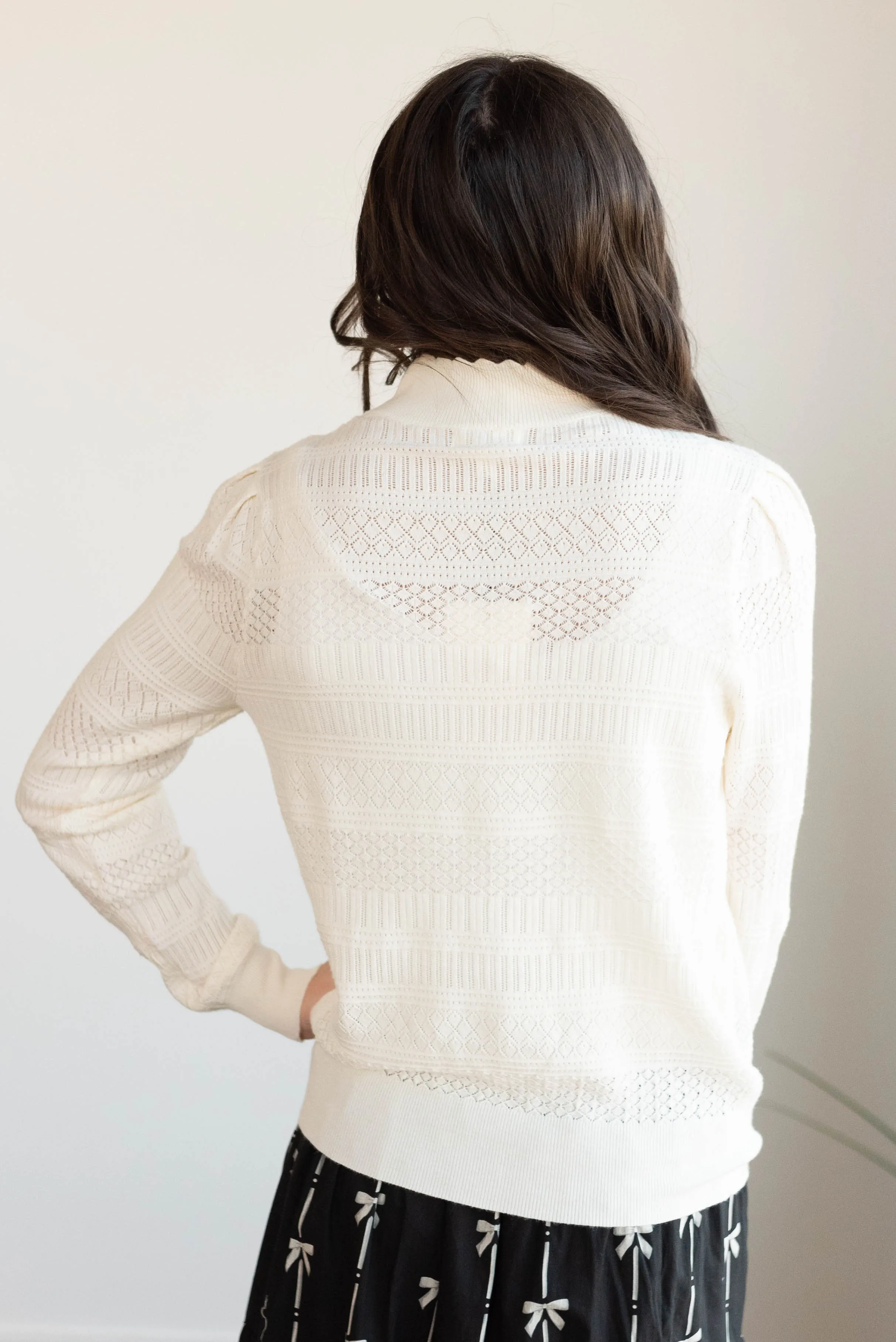 Sadee Ivory Pattern Sweater