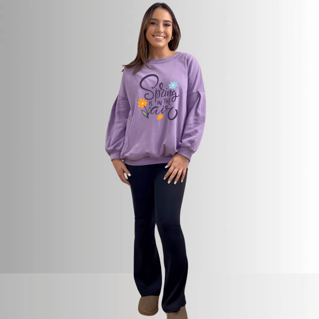 Spring is in the Air Pocket Sweatshirt