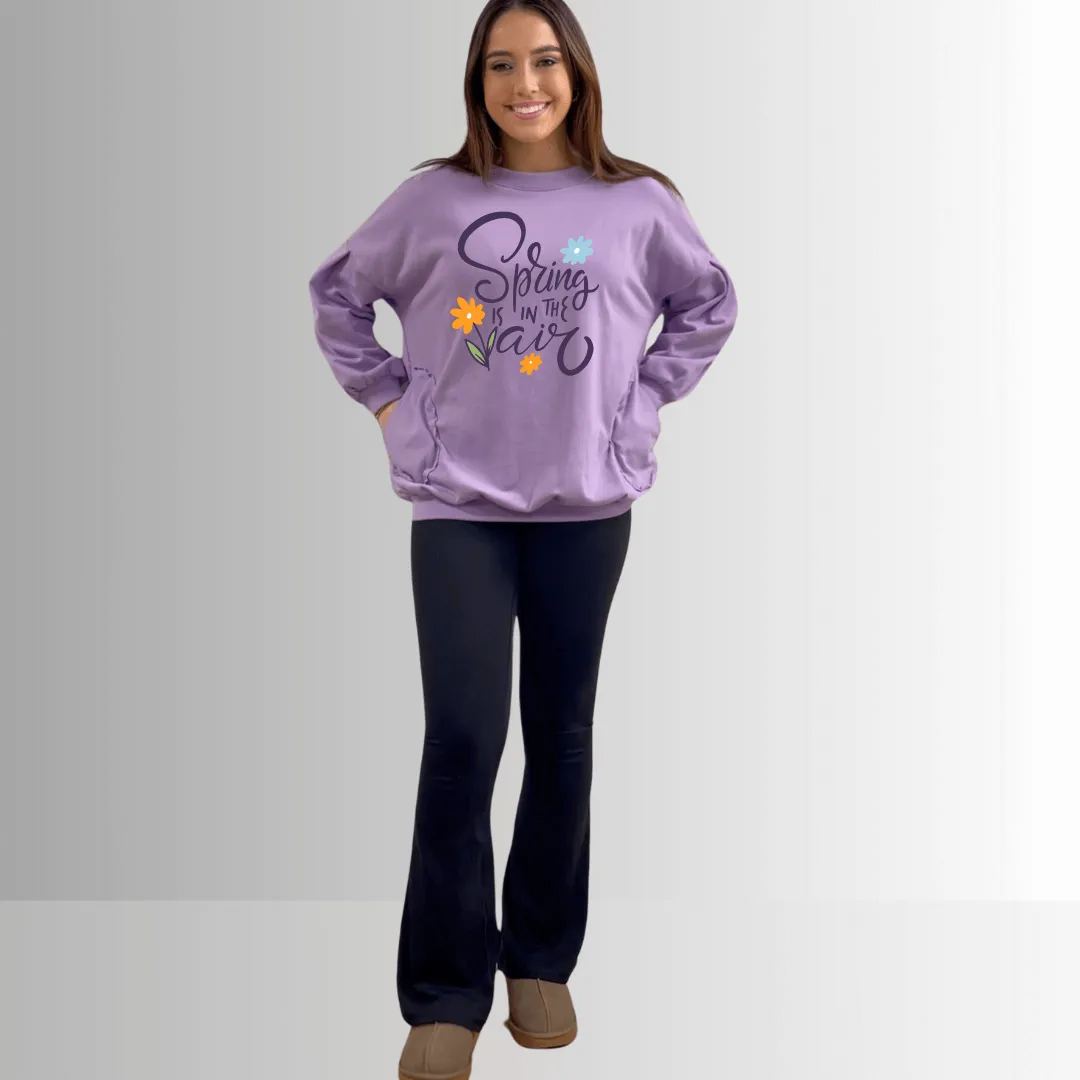 Spring is in the Air Pocket Sweatshirt