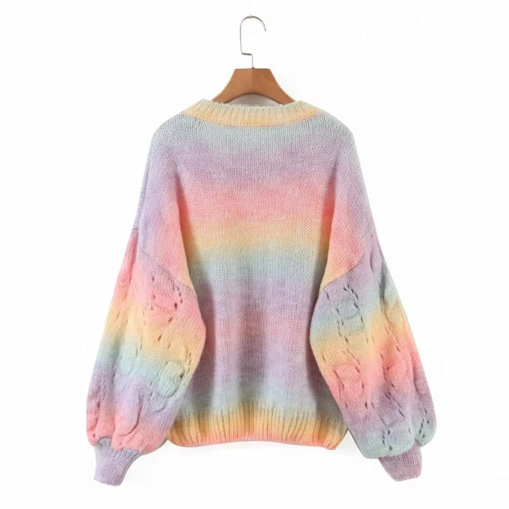 TIE-DYE PULLOVER JUMPER SWEATER