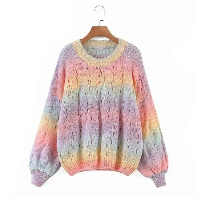 TIE-DYE PULLOVER JUMPER SWEATER