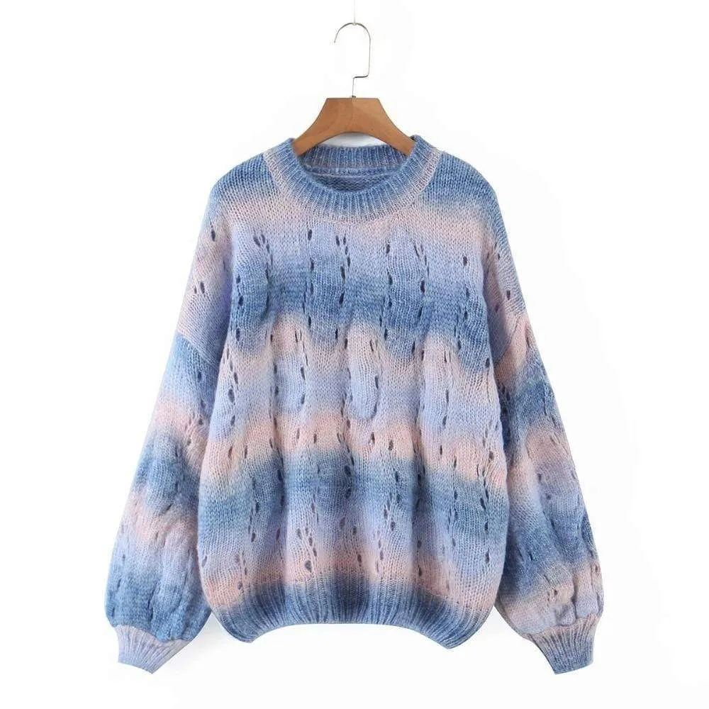 TIE-DYE PULLOVER JUMPER SWEATER