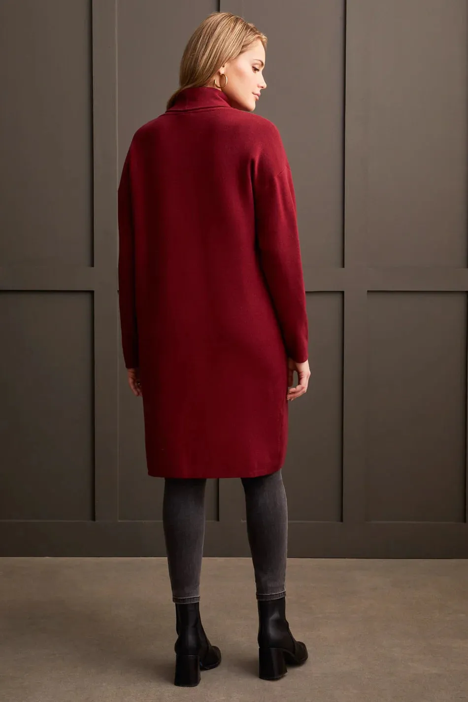 TR1523o L/S Coatigan W/Pockets