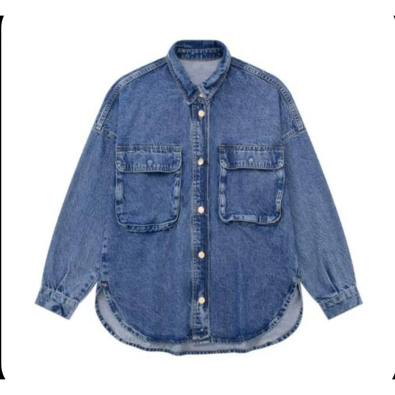 Vintage Buttoned Denim Jacket
