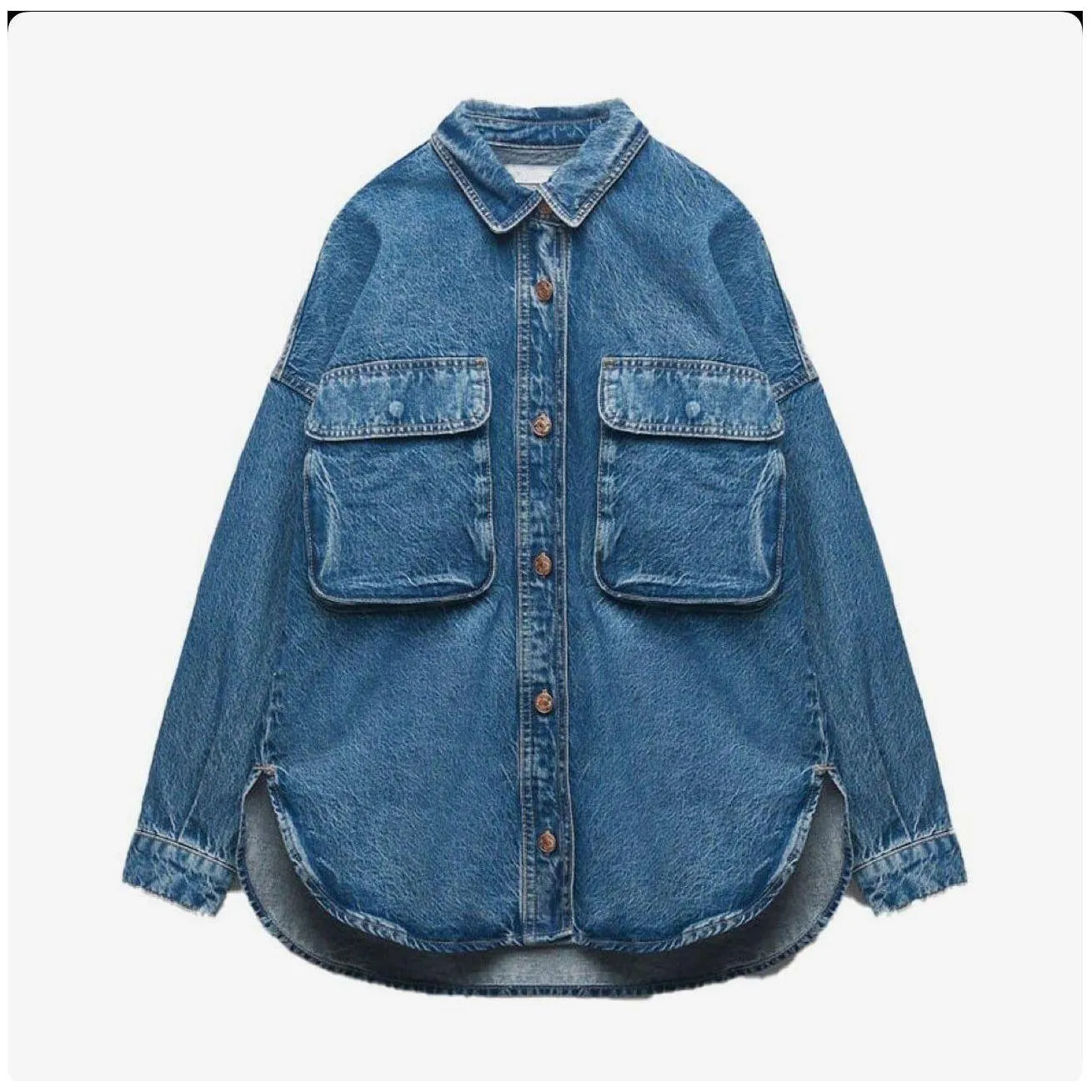 Vintage Buttoned Denim Jacket