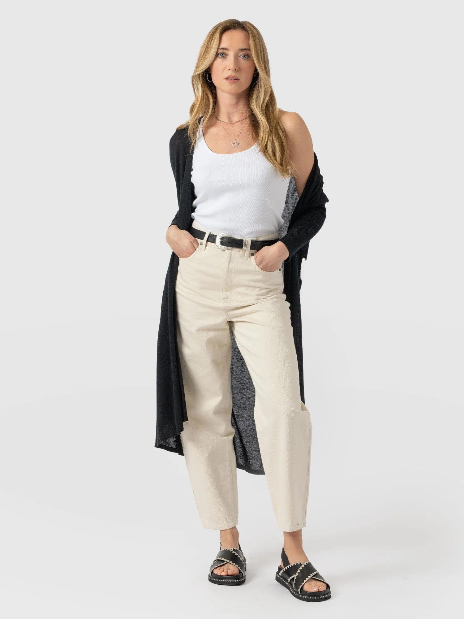 Waterfall Cardigan - Black