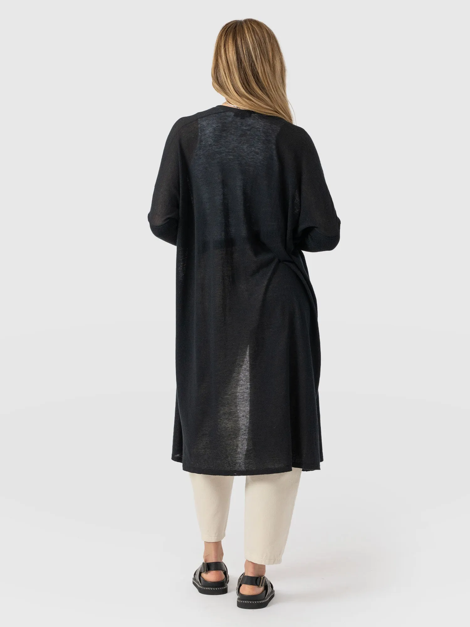 Waterfall Cardigan - Black