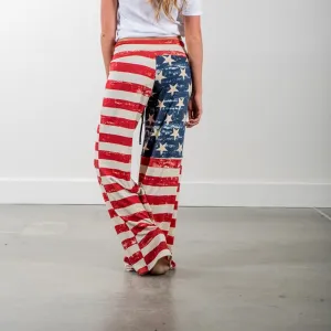 Women Drawstring Star And Striped Wide Leg Pants Leggings Trousers Loose Lady Streetwear Summer Pants Pantalones Mujer