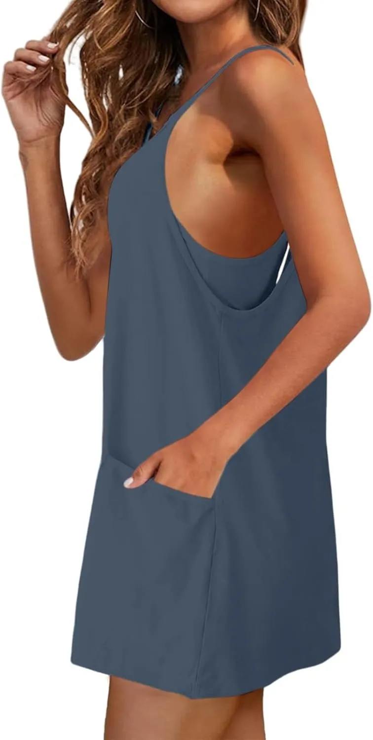 Women's Ditsy Floral Smocked Summer Sundress V-Neck Drawstring Spring Dresses 2025