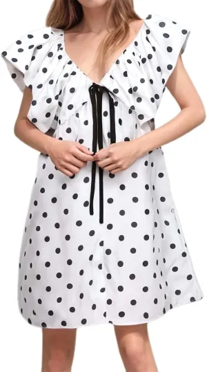 Women's Floral Print Mini Dress Backless V Neck Puff Sleeve Flowy Dresses Short Babydoll Bow Shirts Sundress