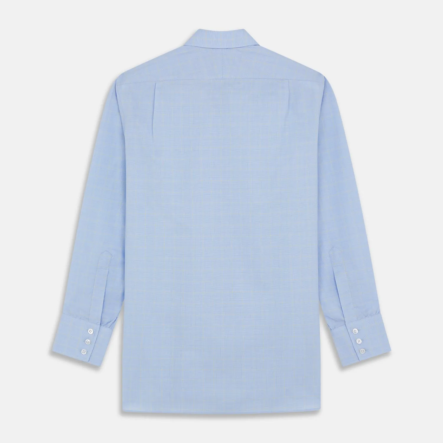 Yellow and Blue Prince of Wales Check Mayfair Shirt