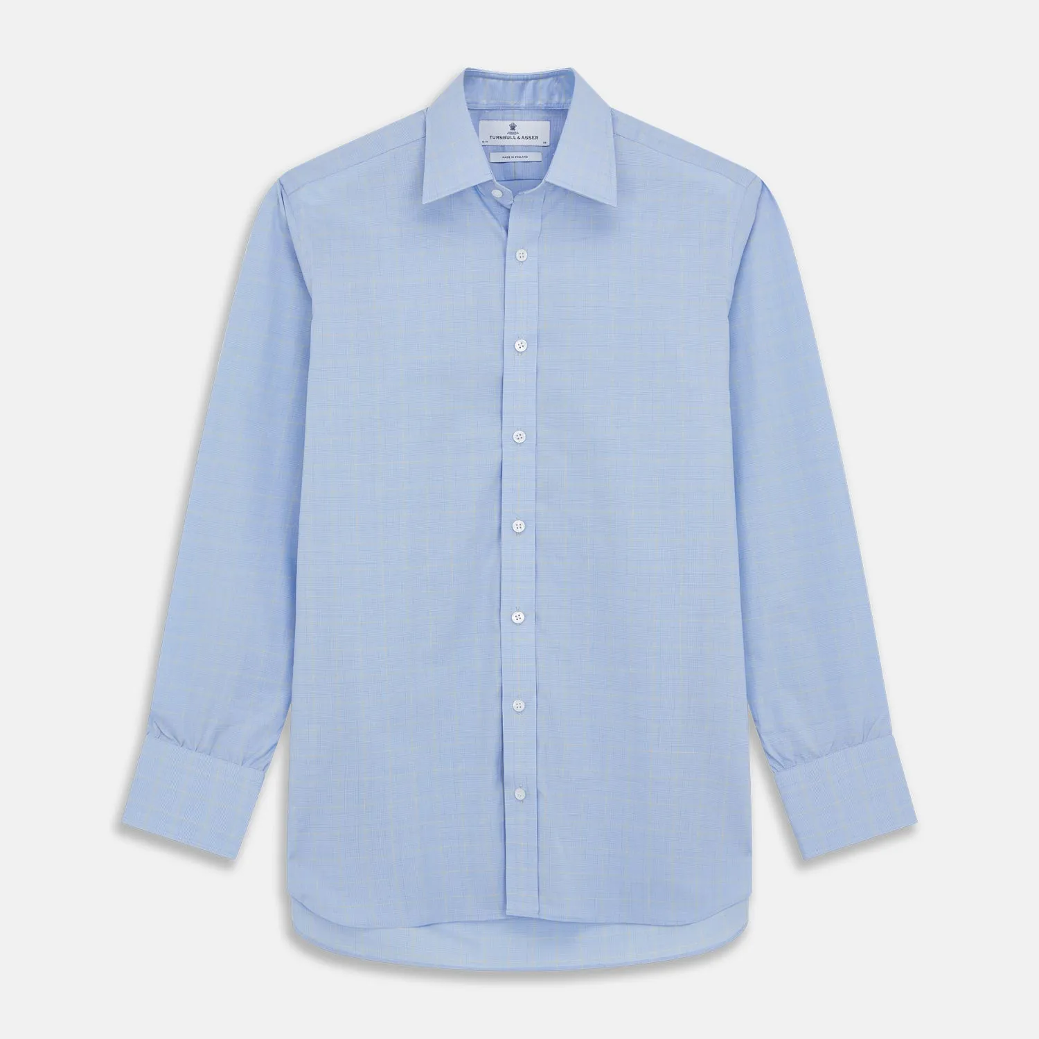 Yellow and Blue Prince of Wales Check Mayfair Shirt